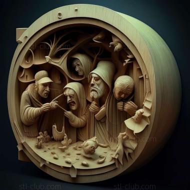 3D model Hieronymus Bosch (STL)